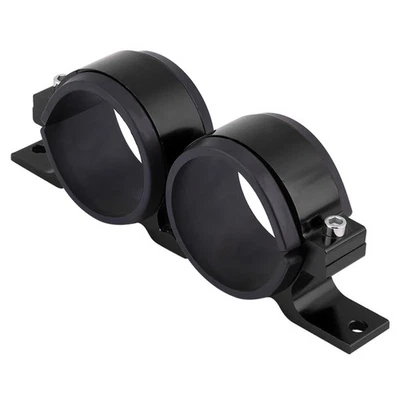 •Aluminum Alloy 60mm Car Fuel Pump Mounting Bracket Dual Filter Clamp Cradle - Image 1 of 4