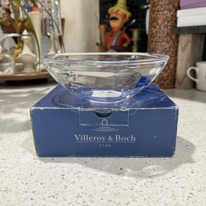 "Villeroy & Boch Ice Floes 6"" cuenco de vidrio transparente Alemania nuevo en caja" - Imagen 1 de 12