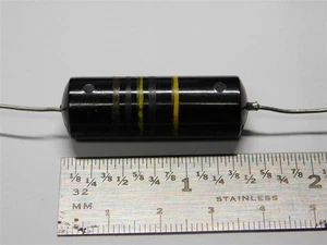 5 Antique Sprague 67P10404 .1uF 400V 20% Bakelite Axial Paper/Foil Capacitors - Picture 1 of 2