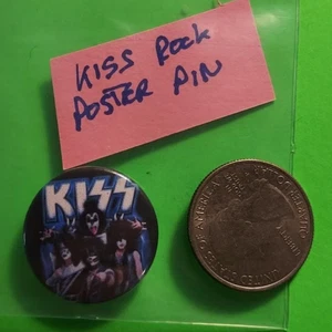 PIN PÓSTER KISS ROCK BAND 1 PULGADA #1 - Imagen 1 de 1