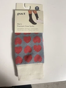 Pact Men's Premium Crew Socks NWT E023 - Picture 1 of 3