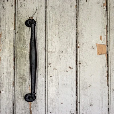 Gate handle, nostalgic push handle, cast iron, like antique, black XXL - Image 1 of 4