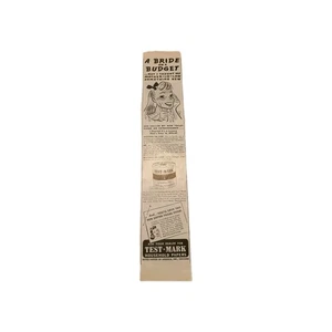 Vintage 1941 Test Mark Toliet Tissue Paper Print Ad - Picture 1 of 1