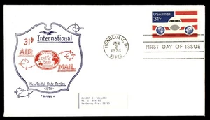 Mayfairstamps US FDC 1976 Air Mail 31c International First Day Cover aau_12209 - Picture 1 of 2