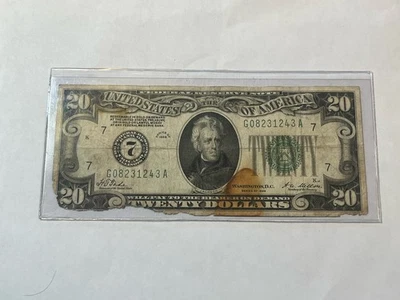 Series 1928 $20 Twenty Dollar Federal Reserve Note Chicago - Image 1 of 4