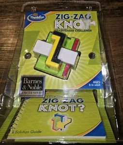 NEW ThinkFun Zig Zag Knot Brainteaser Challenge Ages 8 to Adult NEW SEALED HTF - Picture 1 of 3