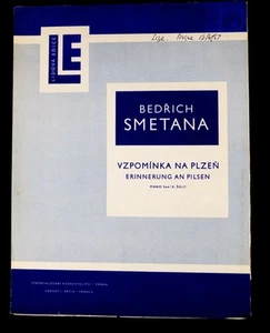 Smetana Piano Solo Sheet Music 3 slim albums Czech Edition, Gd Condtn - Picture 1 of 9