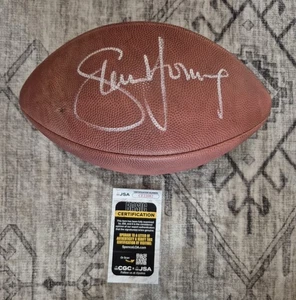 STEVE YOUNG SIGNED AUTOGRAPHED WILSON NFL FOOTBALL JSA COA 49ers BUCCANEERS - Picture 1 of 3