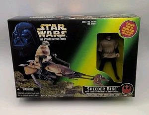 Star Wars Power of the Force Speeder Bike w/ Luke Skywalker, 1996, New, Sealed! - Picture 1 of 9