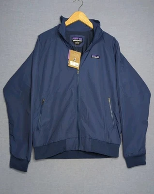 Jaqueta Bombardeiro Patagonia Masculina Baggies Cinza Zíper Completo Tamanho G Nova Com Etiquetas - Imagem 1 de 4