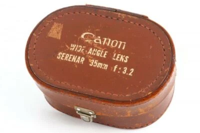 Funda de cuero original Canon solo para 35 mm F/3,2 tornillo Leica LTM L39 excelente+ Foto 1 de 4