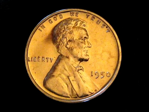 1950 Lincoln Cent --- Gem Proof Cover