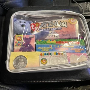 TY Beanie Babies Official Club Platinum Membership Kit 1999 With Coin - Picture 1 of 7