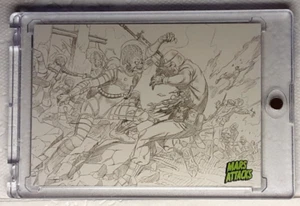 2015 Mars Attack's Occupation Concept Card 32 NOVAS VIRA STRIKES. - Picture 1 of 3