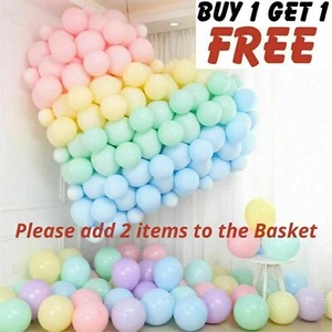 5"-10"-18" inch Quality Pastel Macaron Balloons Latex Birthdays Weddings Balloon - Picture 1 of 29