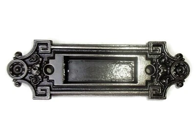 Una antigua manija de elevación de marco de ventana de hierro fundido ornamentada victoriana Eastlake Foto 1 de 4