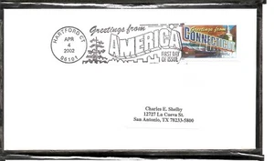 US SC # 3567 Greetings From America FDC - Connecticut - No Cachet 1 - Picture 1 of 1