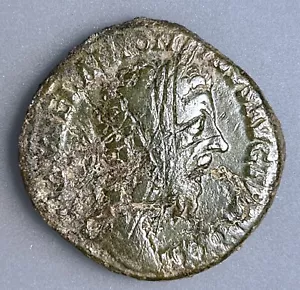Roman Empire Antoninus Pius Sestertius aVF - Picture 1 of 2