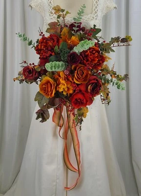 Ramo de boda de seda sintética Otoño Abundancia Foto 1 de 4