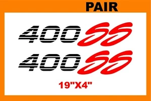 400 calcomanías adhesivas de cama lateral para letreros de vinilo para camionetas Chevy Silverado SS (PAR) - Imagen 1 de 1