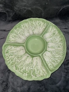 Shafford Original 1982 Green Cabbage Lettuce Divided Vegetable Plated 13" - Picture 1 of 11