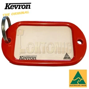 Kevron Pack10 rojo grande etiquetas llaves de hotel garaje escolar sala de exposición casillero cobertizo - Imagen 1 de 1