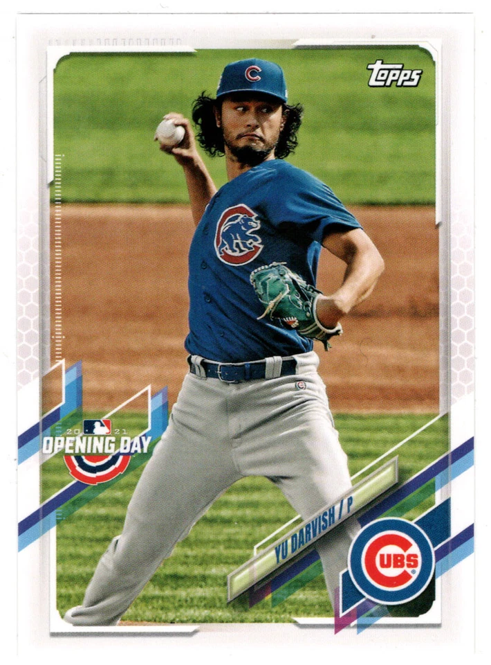 Yu Darvish - Chicago Cubs - 2021 Topps Opening Day Baseball # 5 MT - Image 1 of 1