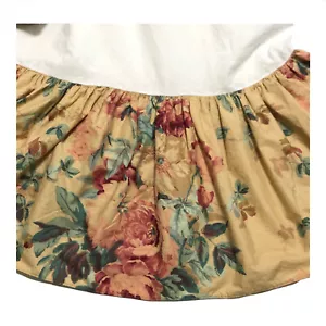 Vintage Ralph Lauren Elsa Grassland Full Size Bed Skirt Dust Ruffle - Picture 1 of 7