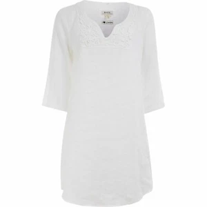 Malvin Linen Tunic Ivory Size UK 12 rrp £97 DH9 SS 12 - Picture 1 of 5