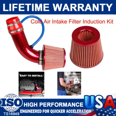 3'' Cold Air Intake Filter Induction Kits Pipe Power Hose System Car Accessories - Image 1 of 4