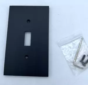 Rejuvenation Fenton Single Toggle Switch Plate GFCI Oil Rubbed Bronze C0883 A - Picture 1 of 5