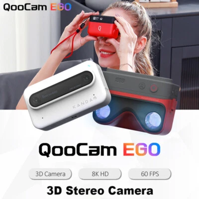 Kandao QooCam EGO 3D Stereo Camera 4K 60FPS 2.54in Touch Screen IP67 Waterproof