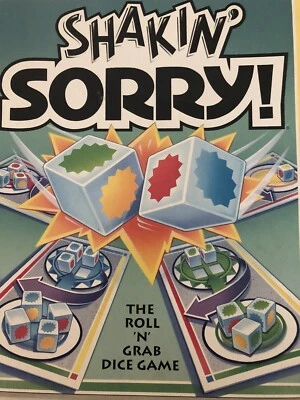 Vintage SHAKIN' SORRY! Dice game - COMPLETE - Parker Brothers 1992 - - Image 1 of 4