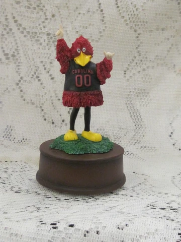 SOUTH CAROLINA GAMECOCKS COCKY  MASCOT MUSICAL RESIN DESKTOP FIGURINE 208 6" NEW Cover