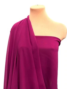 HI-MULTI CHIFFON FABRIC SHEER 60" MAGENTA 1281 BRIDAL, FORMAL WEAR, DECOR - Picture 1 of 9