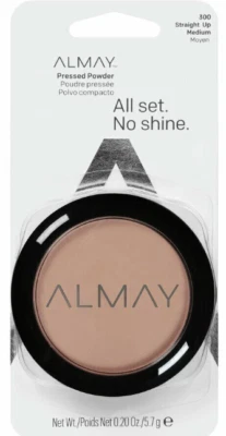 Almay All Set No Shine Pressed Powder 300- Straight Up Medium. Carded - Image 1 of 3
