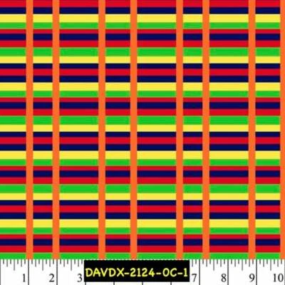 David's African Ethnic Tradicional Kente 100% TELA DE ALGODÓN por yarda 2124-OC1 Foto 1 de 4