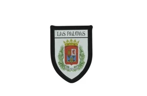 Patch printed embroidery travel souvenir shield city flag spain las palmas - Bild 1 von 1