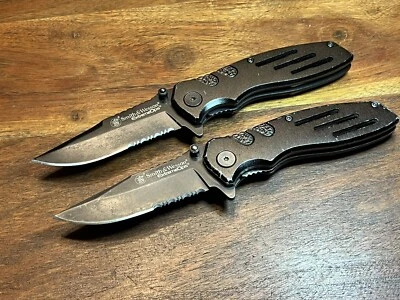 SMITH & WESSON EXTREME OPS TACTICAL FOLDING KNIVES  (Lot of 2) SWA24S - Image 1 of 4