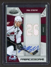2010-11 Certified Fabric of the Game Jersey Number  Paul Stastny 10/25   *11144