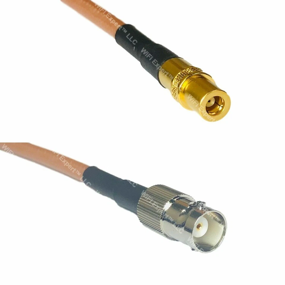 1 foot RG142 SMB Female to BNC Female RF Double Shield Coaxial cable from USA - Image 1 of 1
