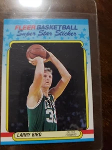 1988-89 Fleer Larry Bird A.S Sticker Basketball Card NM-MT - Picture 1 of 2