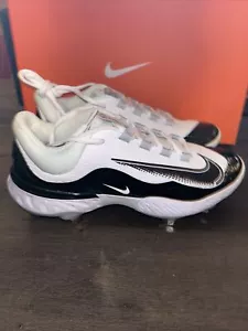 🔥NEW SZ 8 Mens Nike Alpha Huarache Elite 4 Low Metal Baseball Cleats FD2745-101 - Picture 1 of 6