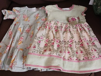 Two Infant Girl's Dresses, Size 18 Mo.  EUC - Image 1 of 4