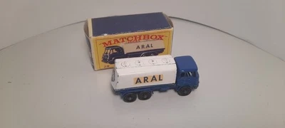 CAMIÓN CISTERNA MATCHBOX LESNEY ARAL GASOLINA BEDFORD 25c coche vintage caja 1/64 Foto 1 de 4