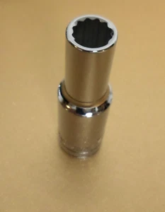 NEW DieHard 1/2"-Drive 12pt Deep 7/16" Socket, SAE 12-point, Chrome, Ships Free - Bild 1 von 1