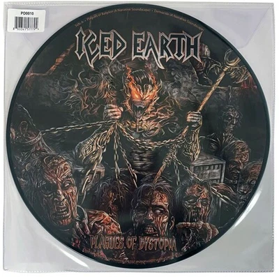 Iced Earth - Plagues of Dystopia EP [New 12" Vinyl] Extended Play, Picture Disc - Image 1 of 2