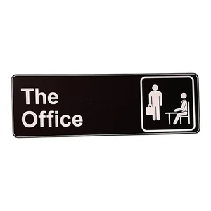 Office Sign 9 x 3 Inch Door or Wall Name Plate - Acrylic - Picture 1 of 2