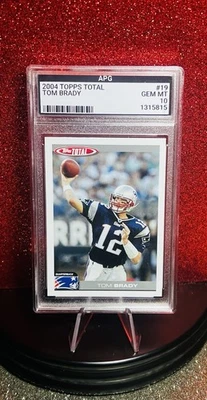 Tom Brady 2004 Topps Total #19 APG Gem Mint 10 NFL New England Patriots. 🔥 🥵  - Image 1 of 4