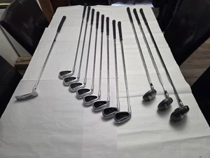 KNIGHT SCORPION SUPER METAL LEFTHANDED GOLF CLUB SET OF 12 W/CART BAG SEE DESC. - Picture 1 of 19